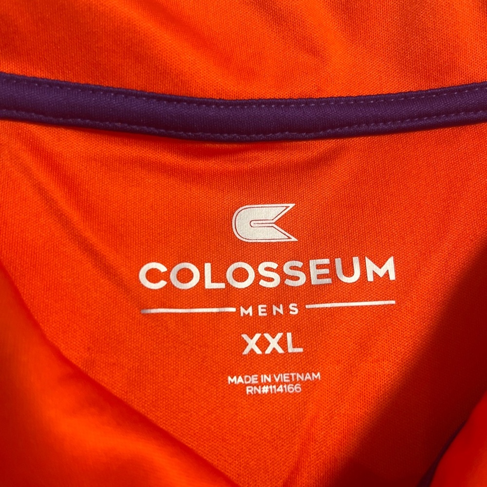 COPY - Clemson Tigers Colosseum Polo Shirt Orange Size 2XL New - Picture 3 of 11